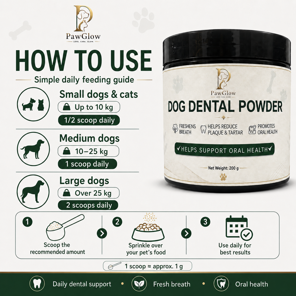 PawGlow Dog Dental Powder for Dogs & Cats – 200g