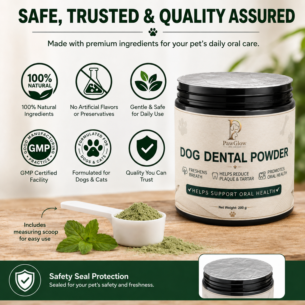 PawGlow Dog Dental Powder for Dogs & Cats – 200g